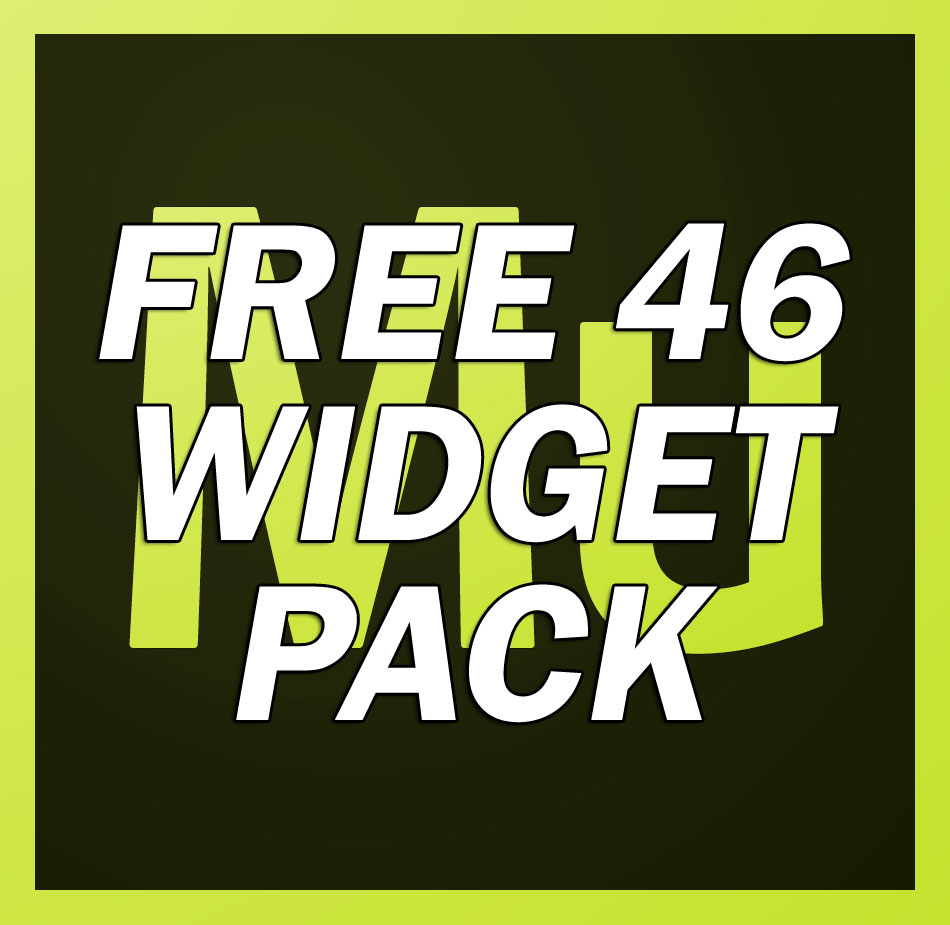 Free 46 widget PACK for Adobe Muse